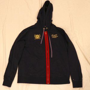 VTG Tommy Hilfiger Navy Varsity Full Zip Hoodie